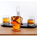 new design middle finger glass bottles for whiskey